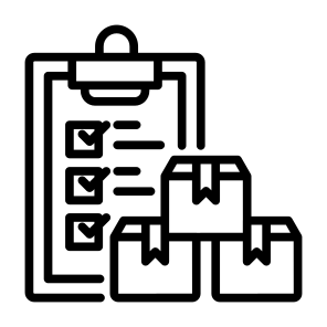 Clipboard, Box, Order, Delivery, Packaging, Ecommerce icon