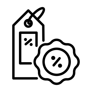 Discount, Price, Percentage, Shopping, Black Friday, Ecommerce icon