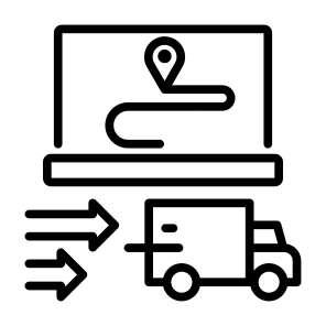 Shipment, Delivery, Route, Online Shopping, Online Tracking, Ecommerce icon