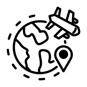Worldwide Shipping, Plane, Global, Shipment, Shipping And Delivery, Ecommerce icon