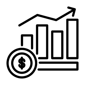 Business Growth, Process, Investment, Profit, Statistics icon
