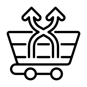 Cross Selling, Cross, Purchase, Sell, Shopping Cart icon