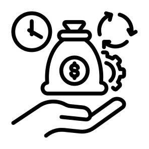 Efficiency, Time, Management, Process, Cost icon