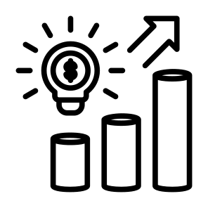 Innovation,  Idea, Investment, Profit, Solution icon