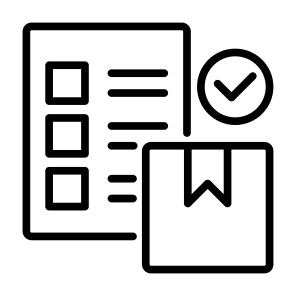 Inventory, Stock, Planning,  Checklist, Box icon