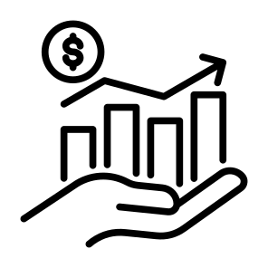 Profit Growth, Money, Economy,  Investment, Growth icon