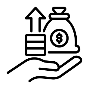Profit, Money Bag, Profit, Salary, Wage icon