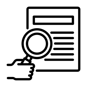 Research, Data, Report, Data Analysis, Audit icon