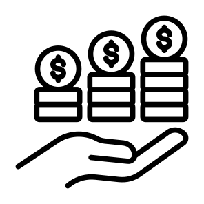 Revenue, Money, Income, Growth, Salary icon