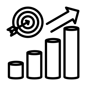 Target, Sales, Goal, Investment, Growth icon