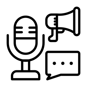 Digital Marketing, Podcast, Promotion, Advertising, Marketing, Microphone icon