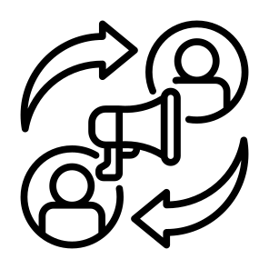 User Engagement, User, Engagement, Collaboration, Marketing, Promotion  icon