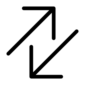 Diagonal Arrows, Diagonal, Arrows, Bidirectional, Orientation, Direction Interface, Symbol icon