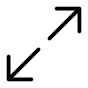 Maximize, Full, Screen, Media, Expand, Fullscreen, Orientation, Interface, Direction icon