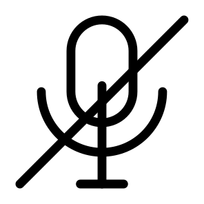 Mute Mic,  Microphone, Record, Voice, Silence, No Noise, Interface icon