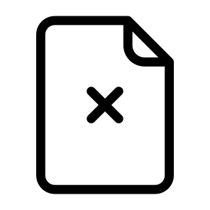 Remove File, Document, File, Cross, Delete, Page,  Files And Folders icon