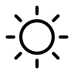 Sun, Light, Sun, Light, Weather, Star, Brightness, Haw Weather, Sunlight icon