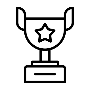 Award, Cup, Trophy, Winner, Champion icon