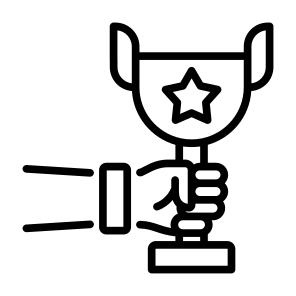 Award, Hand, Trophy, Champion, Sports And Competition  icon