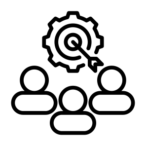 Purpose, Alignment, Mission, Goals, Strategy  icon