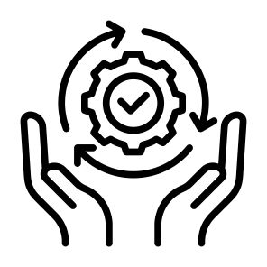 Work Process, Setting, Automatic, In Progress, Consolidation  icon