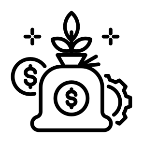 Investment, Fund, Salary, Money Bag, Management  icon