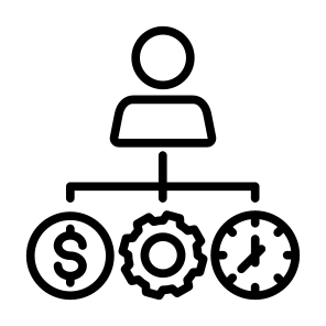 Resources, Money, Manager, Process, Time Management  icon