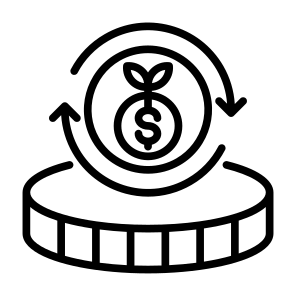 Return On Investment, Growing, Invest, Money, Dollar  icon