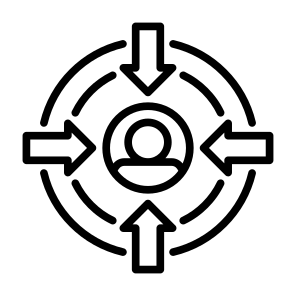 Target Audience, User, Focus, Goal, Targeting  icon