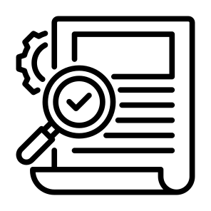 Validation, Audit, Survey, Checking, Research  icon