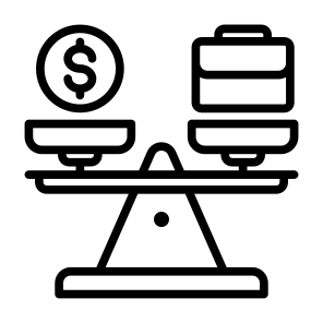 Balance, Job, Scale,  Work, Money icon