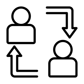 Change, Exchange, Reference, People, Networking icon