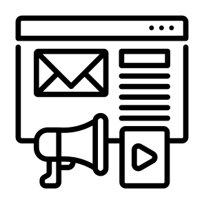 Content Marketing, Email, Marketing,  Advertising, Online Marketing icon