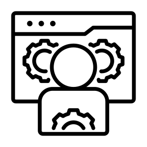 Specialist, Web, Settings, Management, Professions And Jobs icon