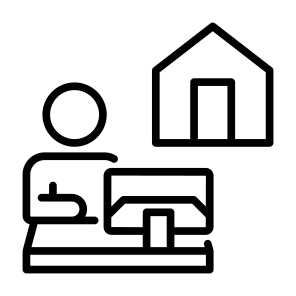 Work From Home, People, Remote, Professions And Jobs, Freelance icon