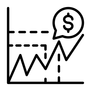 Aggregate Demand, Aggregate, Line Chart, Report, Analysis, Statistics icon