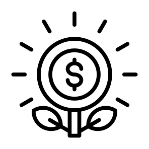 Money Growth, Money, Growth, Profit, Sprout, Invest  icon