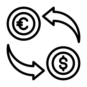Exchange, Money, Coin, Transaction, Payment icon