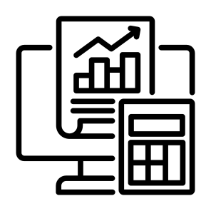 Financial Report, Report, Calculator, Analytics, Statistics  icon