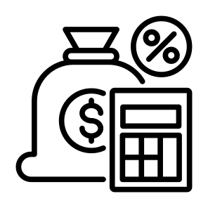 Taxation, Money, Calculation, Tax, Economy  icon