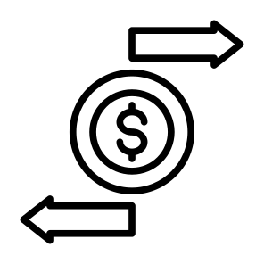 Transaction, Money, Transfer, Payment, Dollar  icon
