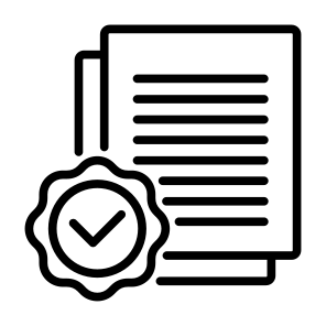 Verification, Document, Approval, Approved, Assessment icon