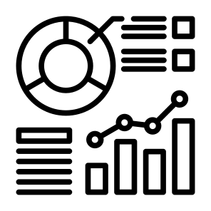 Analytics, Visualization, Statistics, Graphs, Visual Data, Business, Finance, Data Analytics, Data, Charts icon