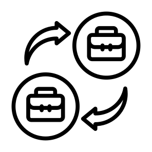 Bb, Collaboration, Work, Trade, Business To Business  icon