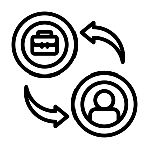 Bc, Business, Business To Consumer, Company, Work, Client, Transaction icon