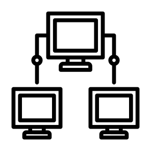 Computing, Distribution, Tehnology, Database, Connections, Connected, Technology, Computer  icon
