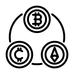Crypto, Bitcoin, Coin, Ethereum, Currency icon
