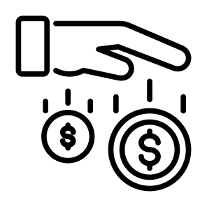 Deposit, Donation, Money, Currency, Cash icon