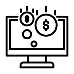 Income, Revenue, Earnings, Browser, Website, Web, Money icon