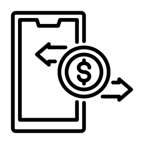 Money Transfer, Money, Transaction, Currency, Online Banking  icon